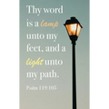 General Worship Bulletin: Light (Package of 100): Psalm 119:105 (Kjv) - Paperback