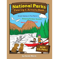 America's National Parks Coloring and Activity Book - Paperback