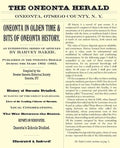Oneonta in Olden Time & Bits of Oneonta History: An Interesting Series of Articles by Harvey Baker, Published in the Oneonta Herald During the Years 1 - Paperback