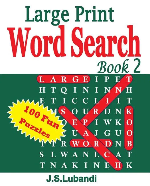 Large Print Word Search Book 2 - Paperback