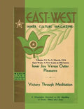 Volume VI No. 5: March, 1934: East-West: A New Look at Old Issues - Paperback