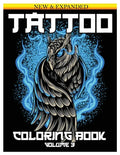 Tattoo Coloring Book: An Adult Coloring Book with Awesome and Relaxing Beautiful Modern Tattoo Designs for Men and Women 50 Coloring Pages Volume 3 - Paperback