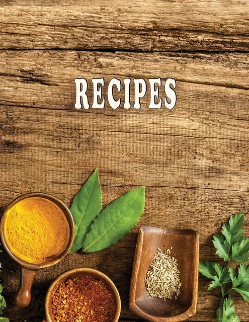 Low Vision Recipe Book Large Print With Bold Lines: Personal Cookbook With High Contrast Black Print on White Paper for Visually Impaired - Paperback