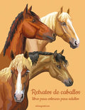 Retratos de caballos libro para colorear para adultos - Paperback