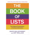 The Book of Lists: The Original Compendium of Curious Information - Paperback