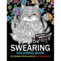 Swearing Coloring book: An Adult coloring book: Cat design with swear word and flower - Paperback