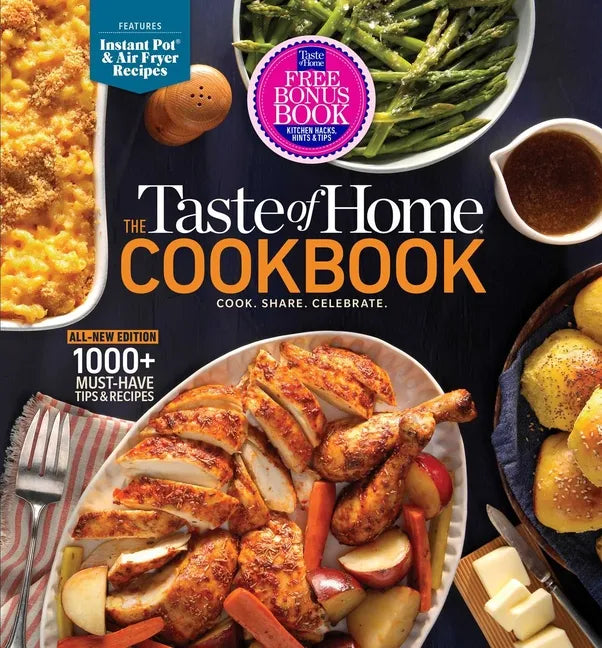 Taste of Home Fifth Edition Cookbook with Bonus Kitchen Hacks: 1000+ Recipes, Baking Techniques, Instant Pot & Air Fryer Chapter - 5-Ring Binder - Hardcover
