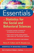 Essentials of Statistics for the Social and Behavioral Sciences - Paperback