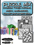 Puzzle Mix: 5 Puzzle types: Futoshiki, Masyu, Linesweeper, Trinudo and Number Ball. - Paperback