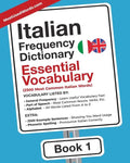 Italian Frequency Dictionary - Essential Vocabulary: 2500 Most Common Italian Words - Paperback