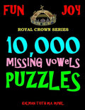 10,000 Missing Vowels Puzzles - Paperback