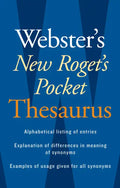 Webster's New Roget's Pocket Thesaurus - Paperback