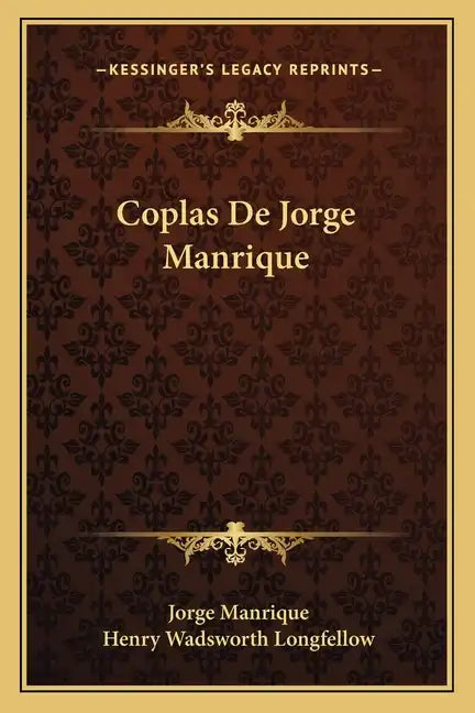 Coplas de Jorge Manrique - Paperback