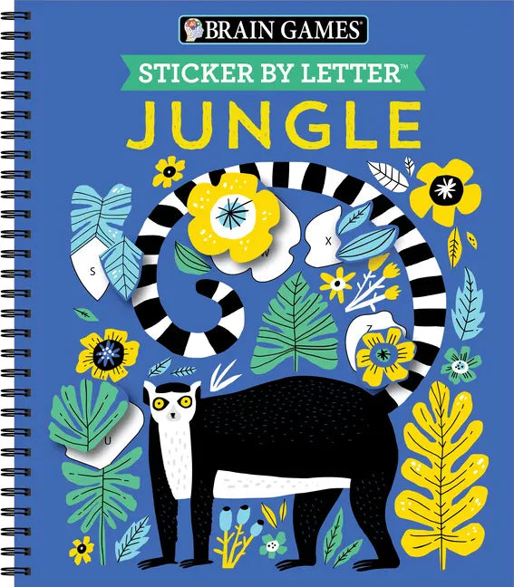 Brain Games - Sticker by Letter: Jungle - Spiral