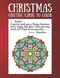 Christmas Greeting Cards to Color: Christmas Coloring Book for Adults - Paperback