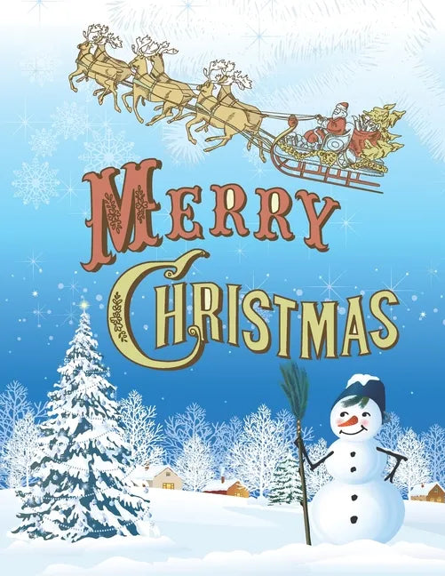 Merry Christmas: A Beautiful Coloring Book With Christmas Design For Kids - Paperback