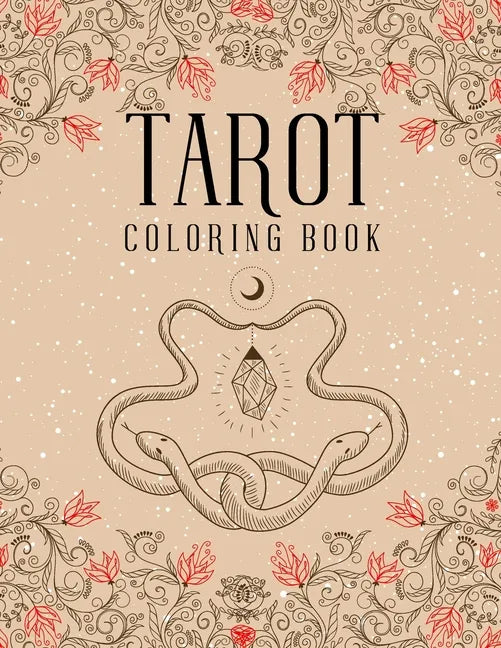 Tarot Coloring Book: Magic Witch Cards Shadows Coloring Book - Paperback