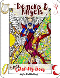 Demons and Angels Coloring Book: Adult Teen Colouring Pages Fun Stress Relief Relaxation and Escape - Paperback