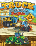 TRUCK Coloring Book for Kids: Gift Idea for Boys and Girls ages 3-8! - Paperback