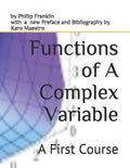 Functions of A Complex Variable: A First Course - Paperback