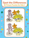 Spot the Differences - 50 Picture Puzzles for Kids 1 - Paperback