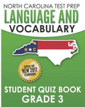 NORTH CAROLINA TEST PREP Language and Vocabulary Student Quiz Book Grade 3: Covers Revising, Editing, Vocabulary, Writing Conventions, and Grammar - Paperback