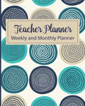 Teacher Planner Weekly and Monthly Planner: Undated Academic Year Calendar Lesson Planner and Organizer with Rose Gold and White Cover, Includes Adult - Paperback