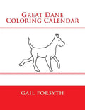 Great Dane Coloring Calendar - Paperback