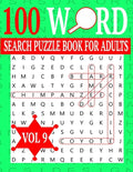 100 Word Search Puzzle Book For Adults: Word Search Puzzles for Adults and Seniors 8.5 x 0.58 x 11 inches Vol 9 - Paperback