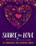 Share the Love: 30 Valentine's Day Coloring Cards - Paperback