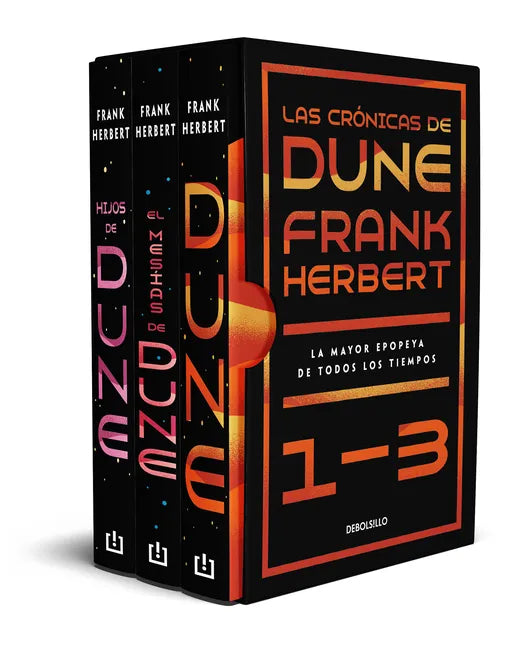 Estuche Las Crónicas de Dune: Dune, El Mesías de Dune E Hijos de Dune / Frank Herbert's Dune Saga 3-Book Boxed Set: Dune, Dune Messiah, and Children o - Paperback