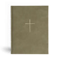 CSB Illustrator's Notetaking Bible, Large Print Edition, Sage Suedesoft Leathertouch Over Board - Hardcover