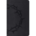 ESV Thinline Bible, Red Letter (Trutone, Charcoal, Crown Design) - Imitation Leather