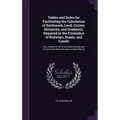 Tables and Rules for Facilitating the Calculation of Earthwork, Land, Curves, Distances, and Gradients, Required in the Formation of Railways, Roads, - Hardcover