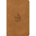 ESV Premium Gift Bible (Trutone, Nubuck Caramel, Wildflower Design) - Imitation Leather
