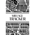 Mileage Tracker (Urban Map Black and White): 6"x9" 4 Car Mileage Tracker Over 100 pages and 30+ Entries Per Page! Auto Vehicle Mileage Journal, Odomet - Paperback