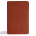 CSB Single-Column Personal Size Reference Bible, Burnt Sienna Leathertouch - Imitation Leather
