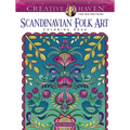 Creative Haven Scandinavian Folk Art Coloring Book - Paperback