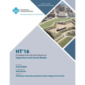 HT 16 27th ACM Conference on Hypertext & Social Media - Paperback