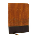 Peace of God Bible: Discover and Experience God's Shalom Throughout the Bible (Nkjv, Brown Leathersoft, Red Letter, Comfort Print) - Imitation Leather