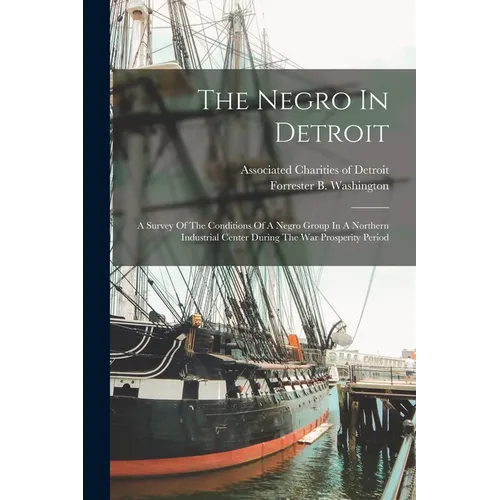 The Negro In Detroit: A Survey Of The Conditions Of A Negro Group In A Northern Industrial Center During The War Prosperity Period - Paperback