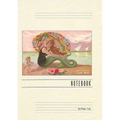Vintage Lined Notebook Greetings from Cape May, Mermaid with Cherub - Paperback
