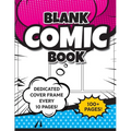 Blank Comic Book (Magenta & Blue): 8.5"x11" 100+ Pages of Blank Panels to Create Your Own Comic! Different Frames on Every Spread; Space for Covers Ev - Paperback