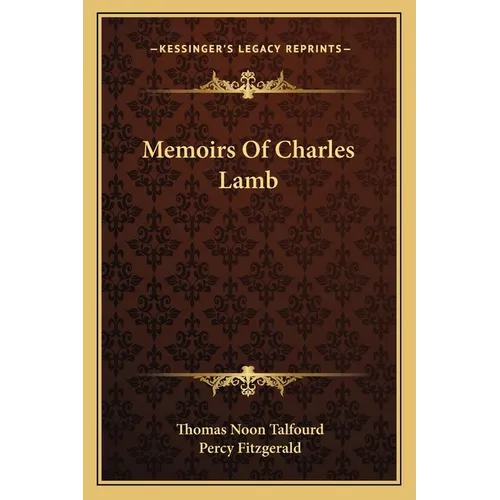 Memoirs Of Charles Lamb - Paperback