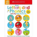 First Letters and Phonics Get Ready for Pre-K Workbook: Scholastic Early Learners (Extra Big Skills Workbook) - Paperback