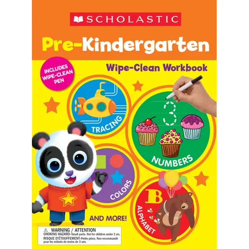 Scholastic Pre-K Wipe-Clean Workbook - Paperback