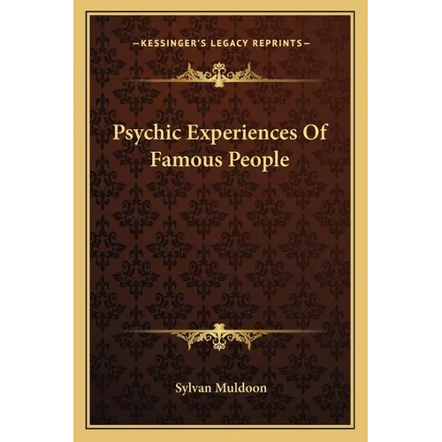 Psychic Experiences Of Famous People - Paperback