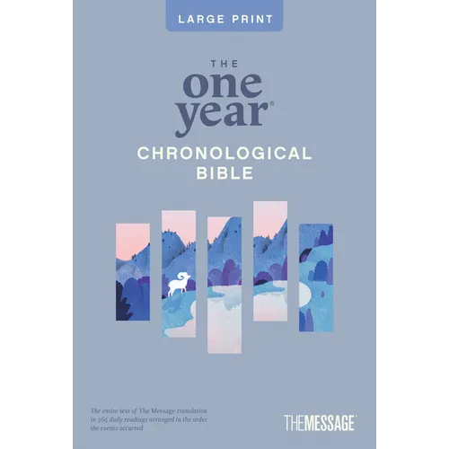 The One Year Chronological Bible the Message, Large Print Thinline Edition (Softcover) - Paperback