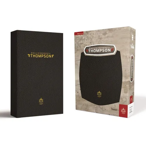 Rvr60, Biblia de Referencia Thompson, Piel Reciclada, Negro - Leather