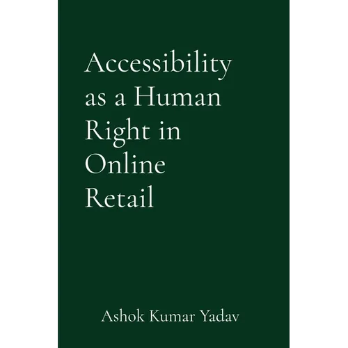 Accessibility as a Human Right in Online Retail - Paperback